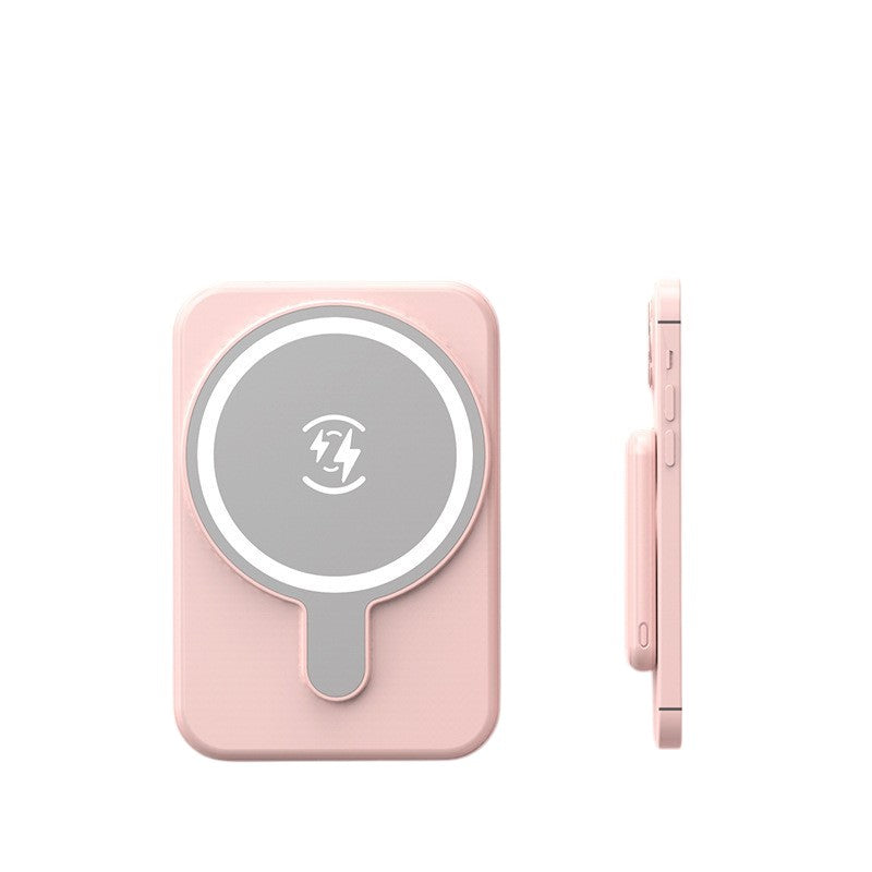 Mini Magnetic Wireless Power Bank (Pink)