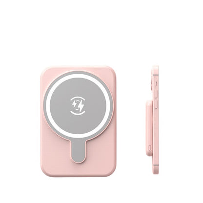 Mini Magnetic Wireless Power Bank (Pink)