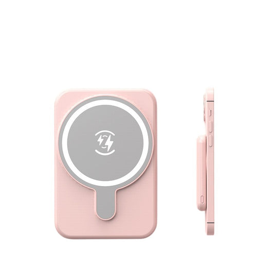 Mini Magnetic Wireless Power Bank (Pink)